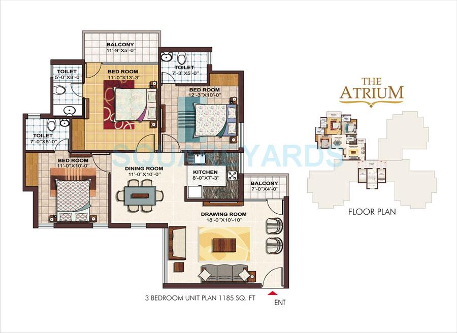 Ramprastha City The Atrium — floor plan 2