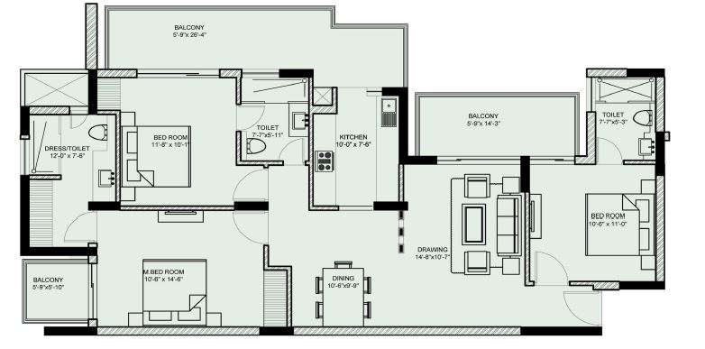 ILD Greens — floor plan 4