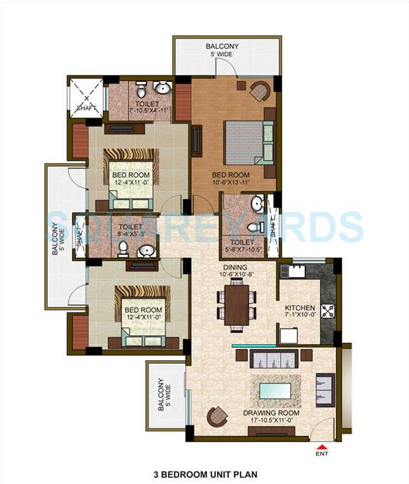 Ramprastha City The View — floor plan 1