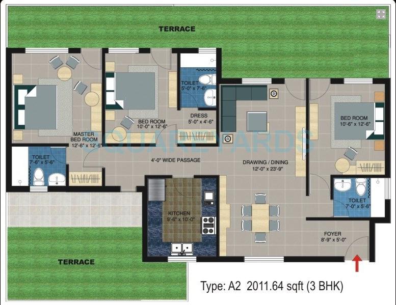Piedmont Taksila Heights — floor plan 4