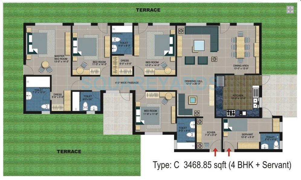 Piedmont Taksila Heights — floor plan 9