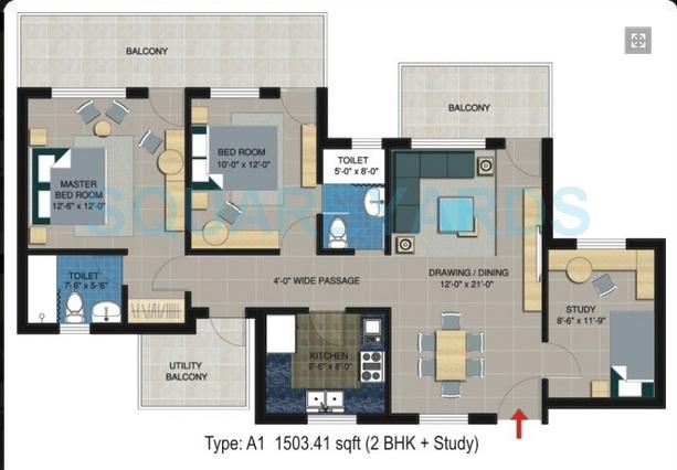 Piedmont Taksila Heights — floor plan 2
