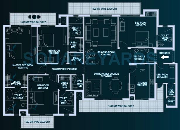 Bestech Park View Spa — floor plan 1