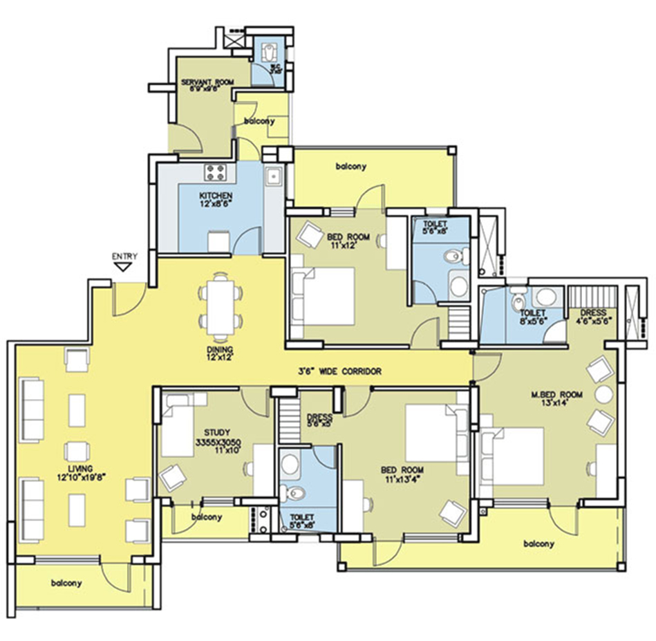Bestech Park View City 1 — floor plan 1