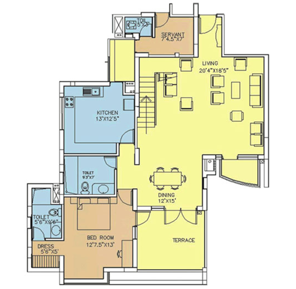 Bestech Park View City 1 — floor plan 3