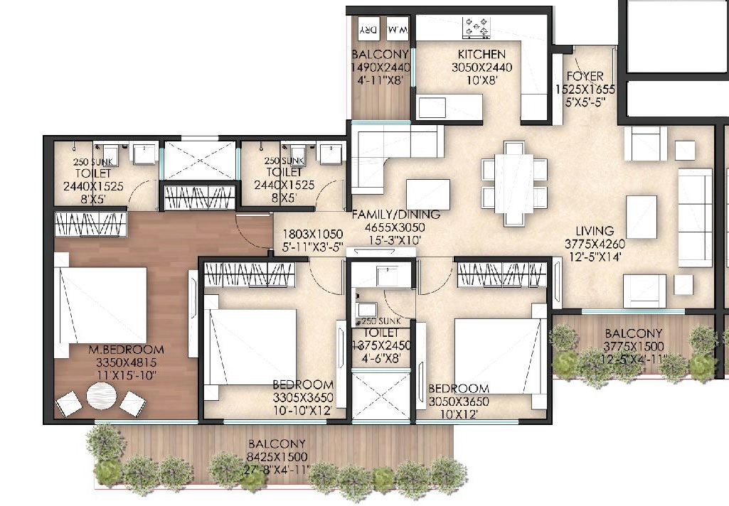 Prateek Verbena — floor plan 1