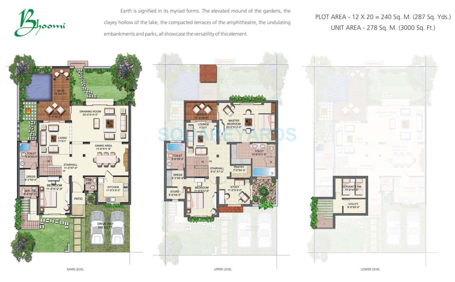 Tatvam Villas — floor plan 1