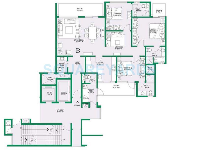 Central Park II-Bellevue — floor plan 3