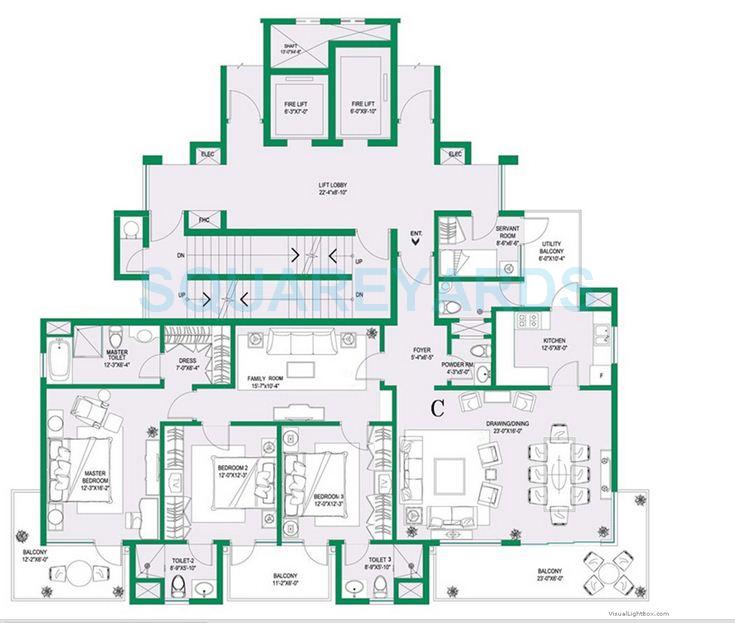 Central Park II-Bellevue — floor plan 4