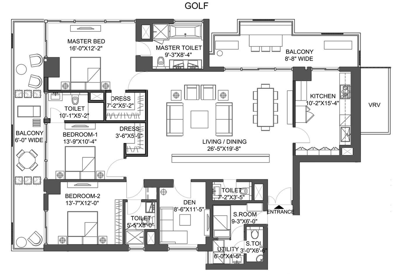 M3M Golf Estate Fairway East — floor plan 5