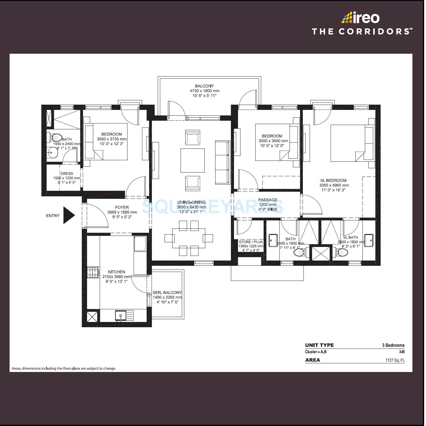 Ireo The Corridors — floor plan 3