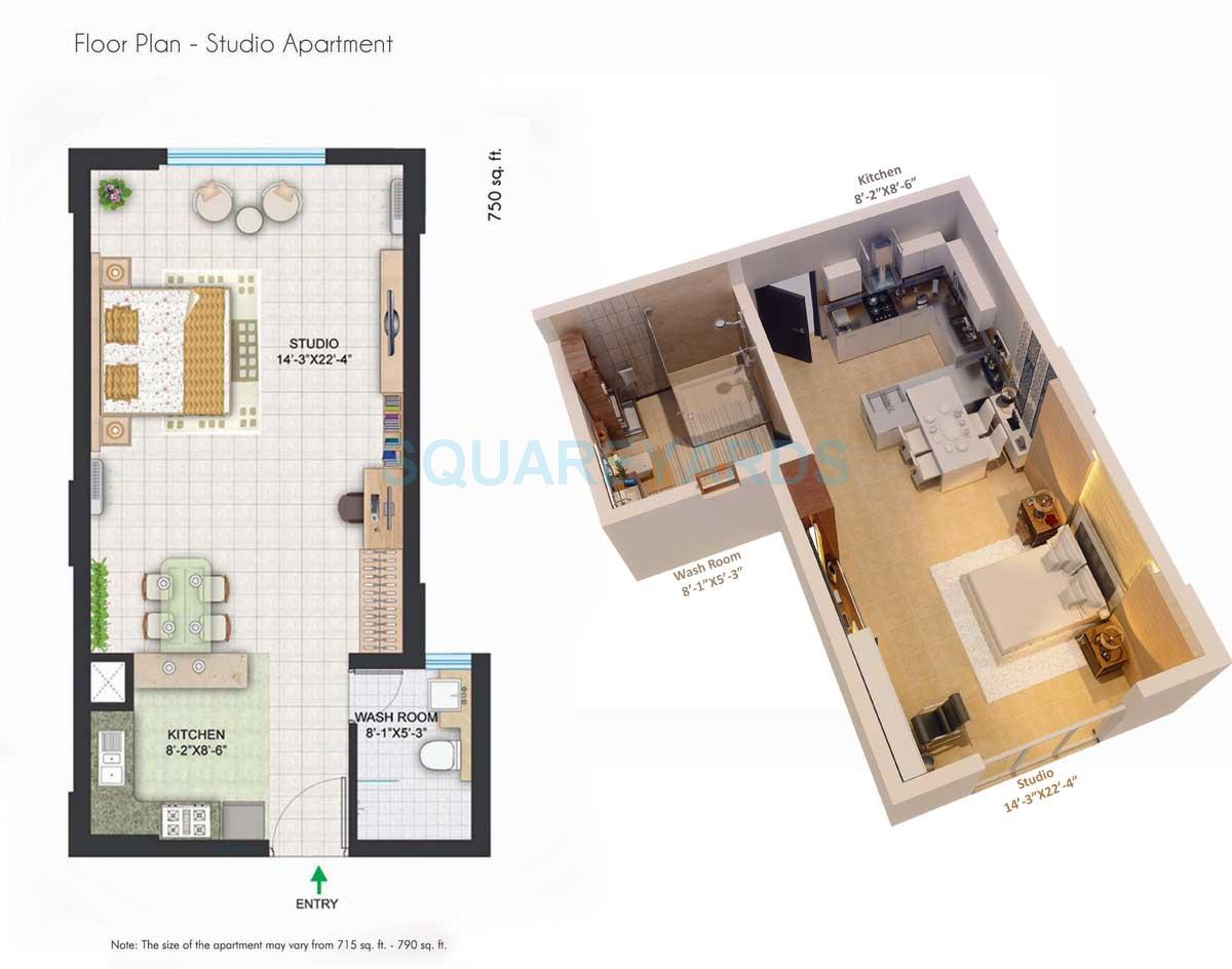 Central Park II-The Room — floor plan 1