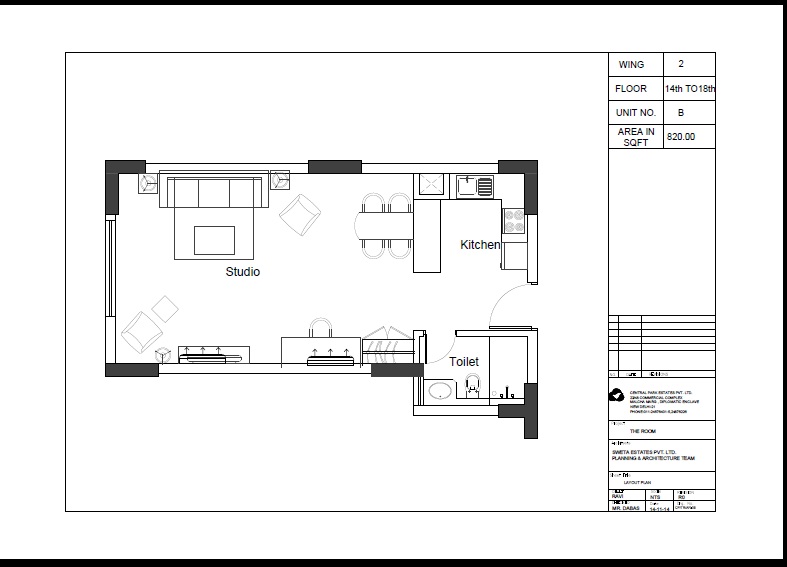 Central Park II-The Room — floor plan 4