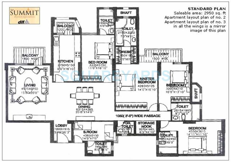 DLF The Summit — floor plan 1