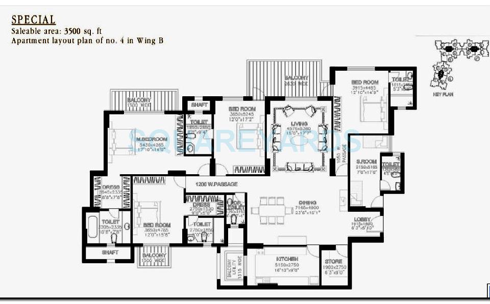 DLF The Summit — floor plan 3