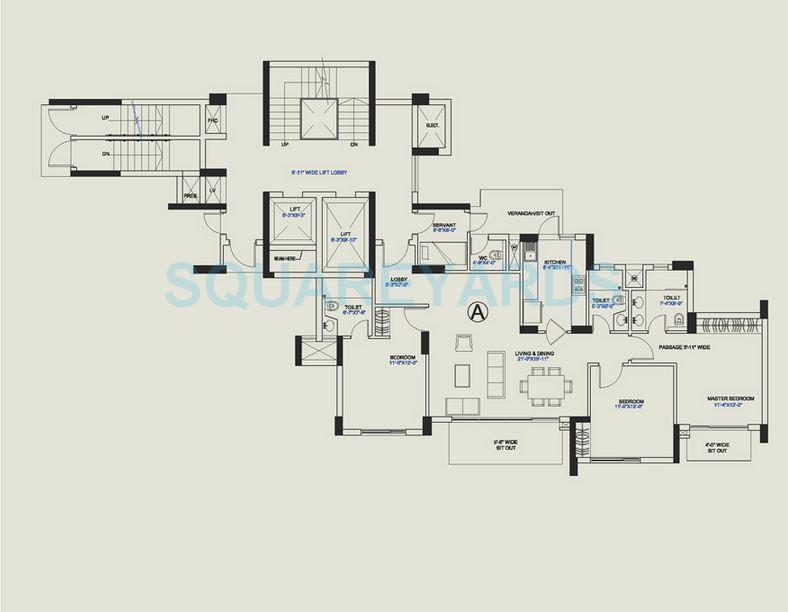 Central Park II-Belgravia Resort Residences — floor plan 2