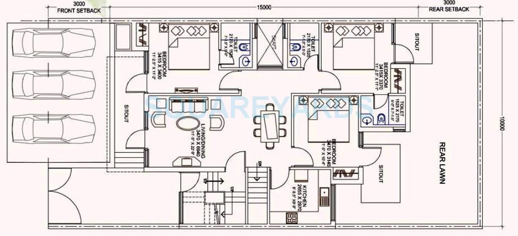 Ansal Esencia-Mulberry Homes — floor plan 1
