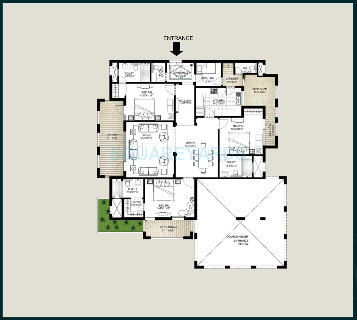 Emaar The Palm Springs — floor plan 1