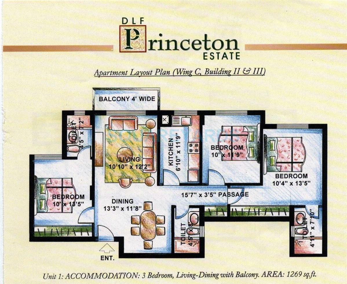 DLF The Princeton Estate — floor plan 3