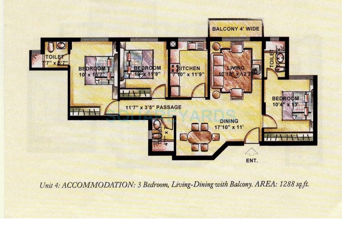 DLF The Princeton Estate — floor plan 4