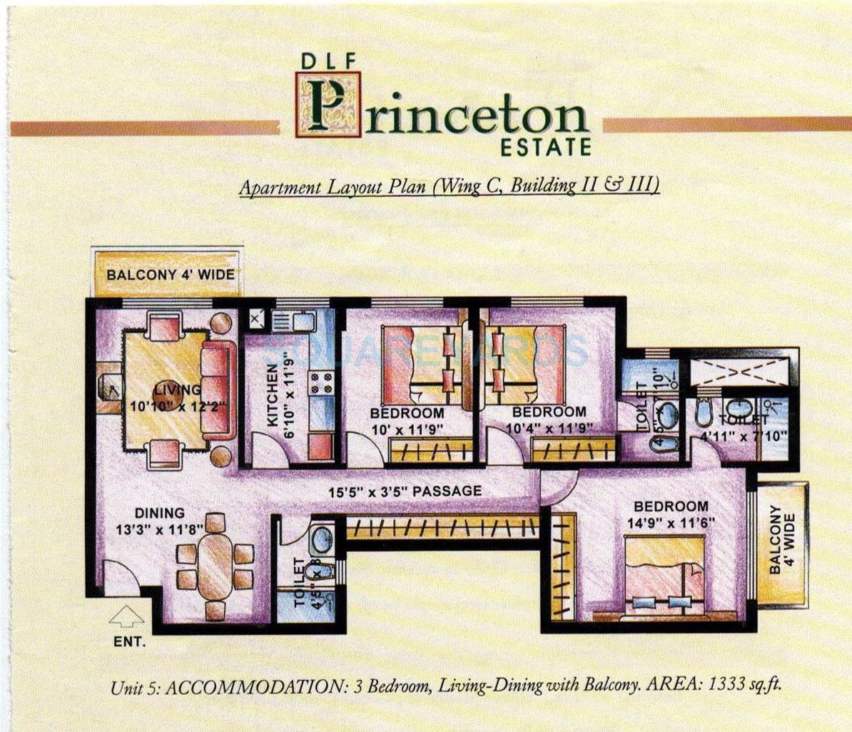 DLF The Princeton Estate — floor plan 6