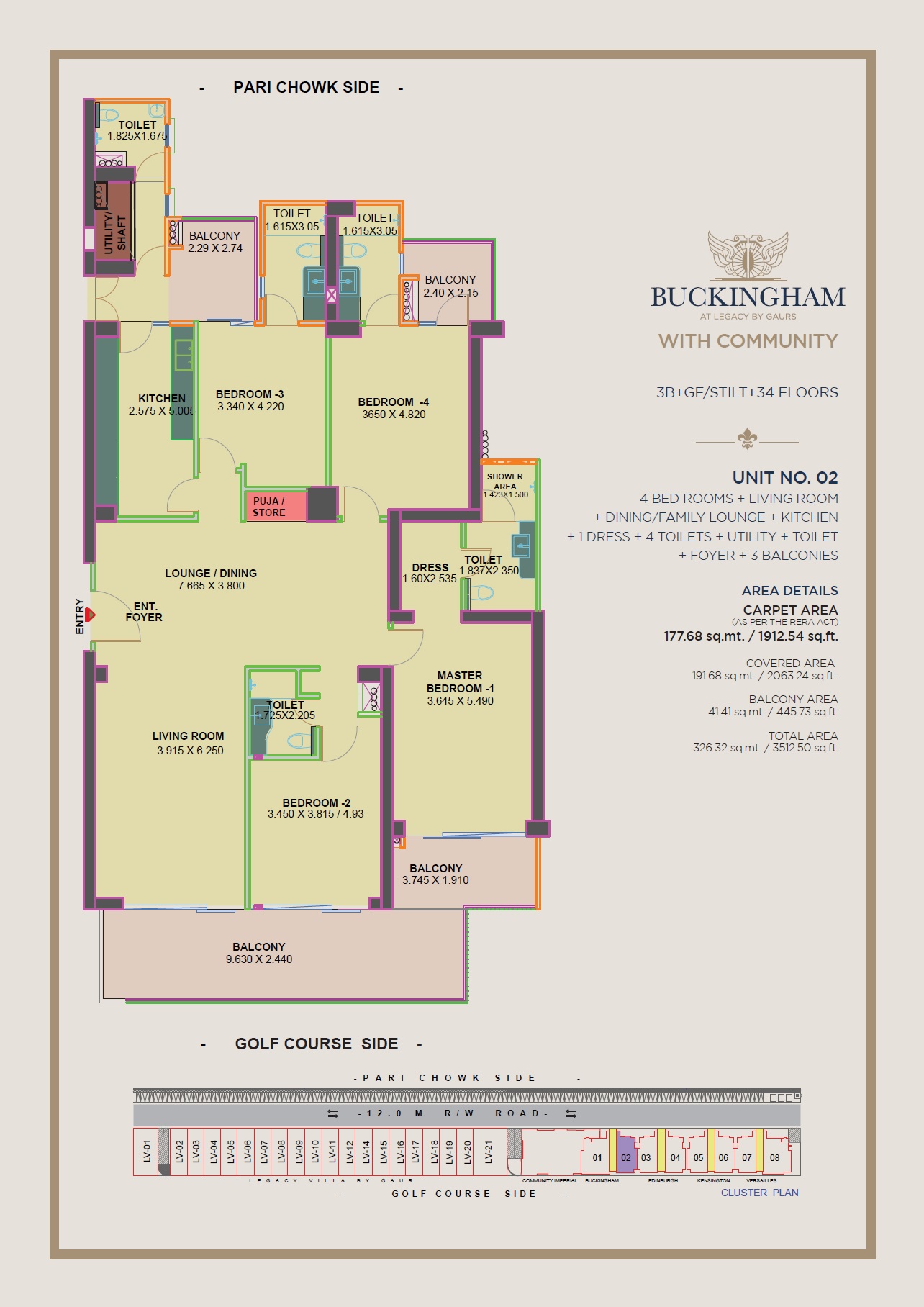 Gaur Legacy — floor plan 1