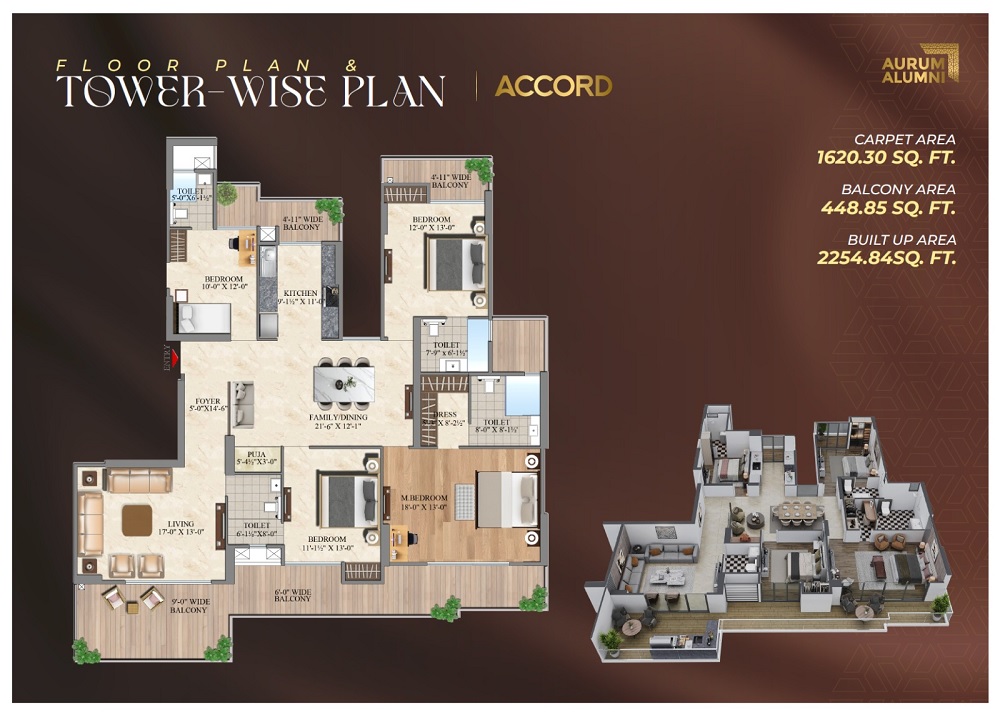 Aurum Alumni Accord — floor plan 1