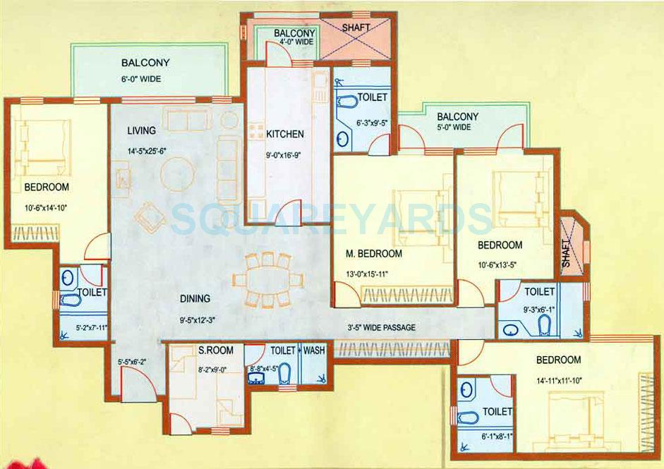 DLF Westend Heights — floor plan 1