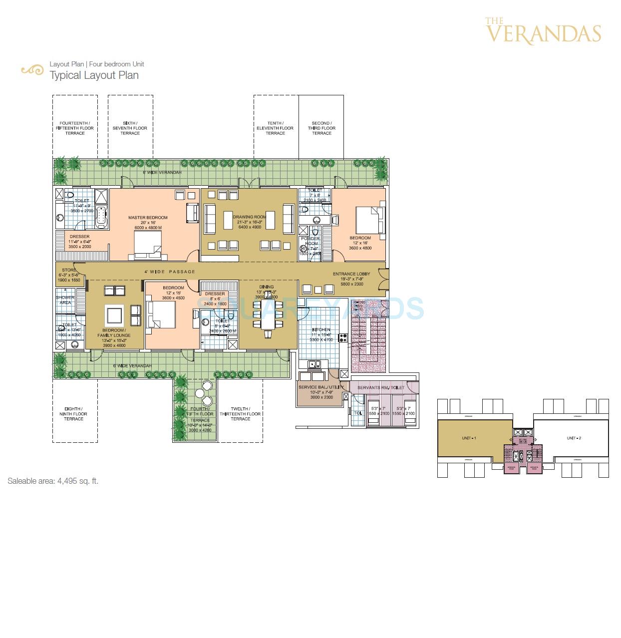 Salcon The Verandas — floor plan 1