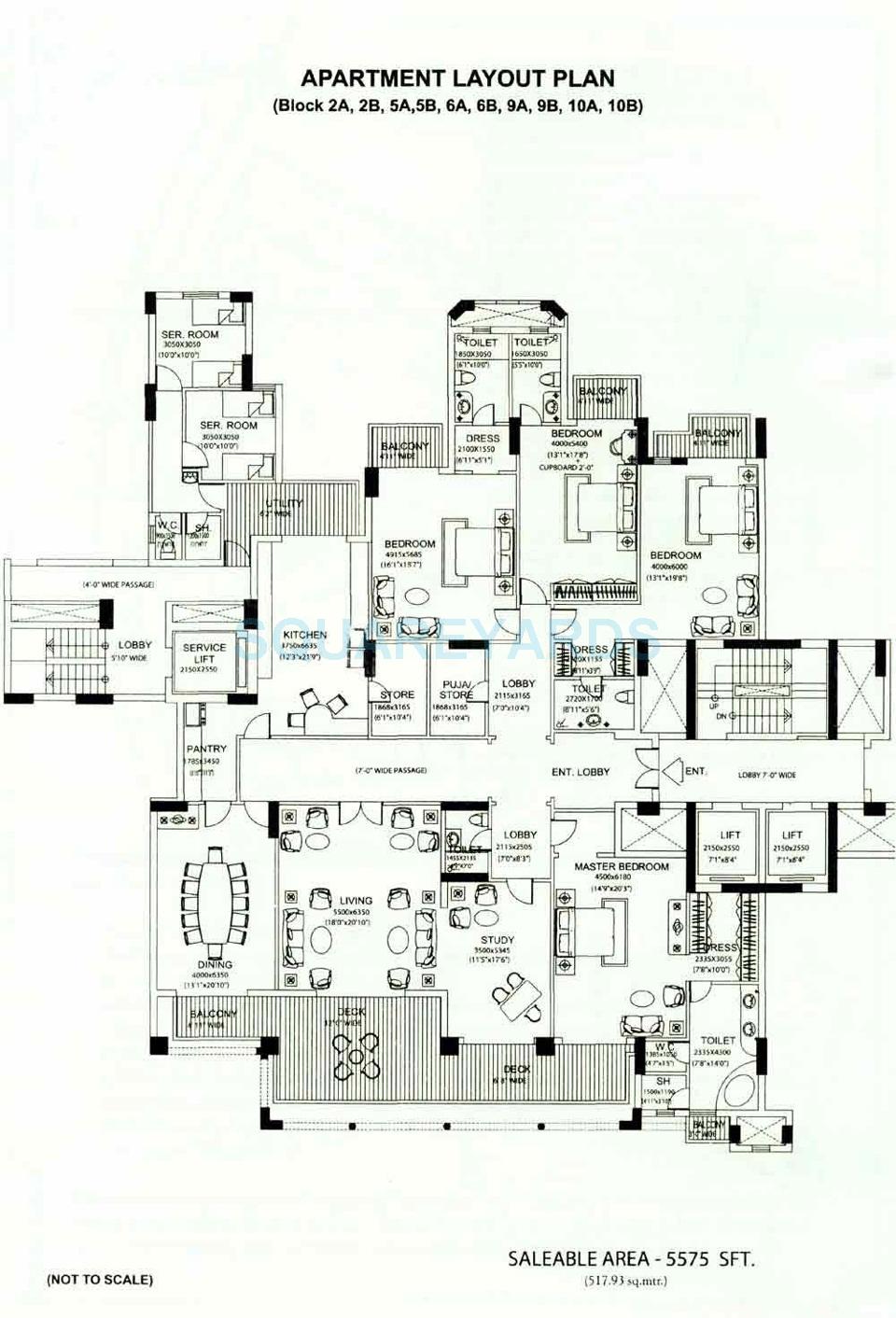 DLF The Aralias — floor plan 1