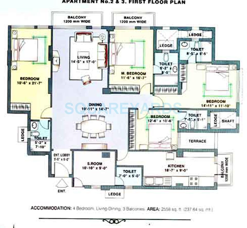 DLF Trinity Towers — floor plan 3