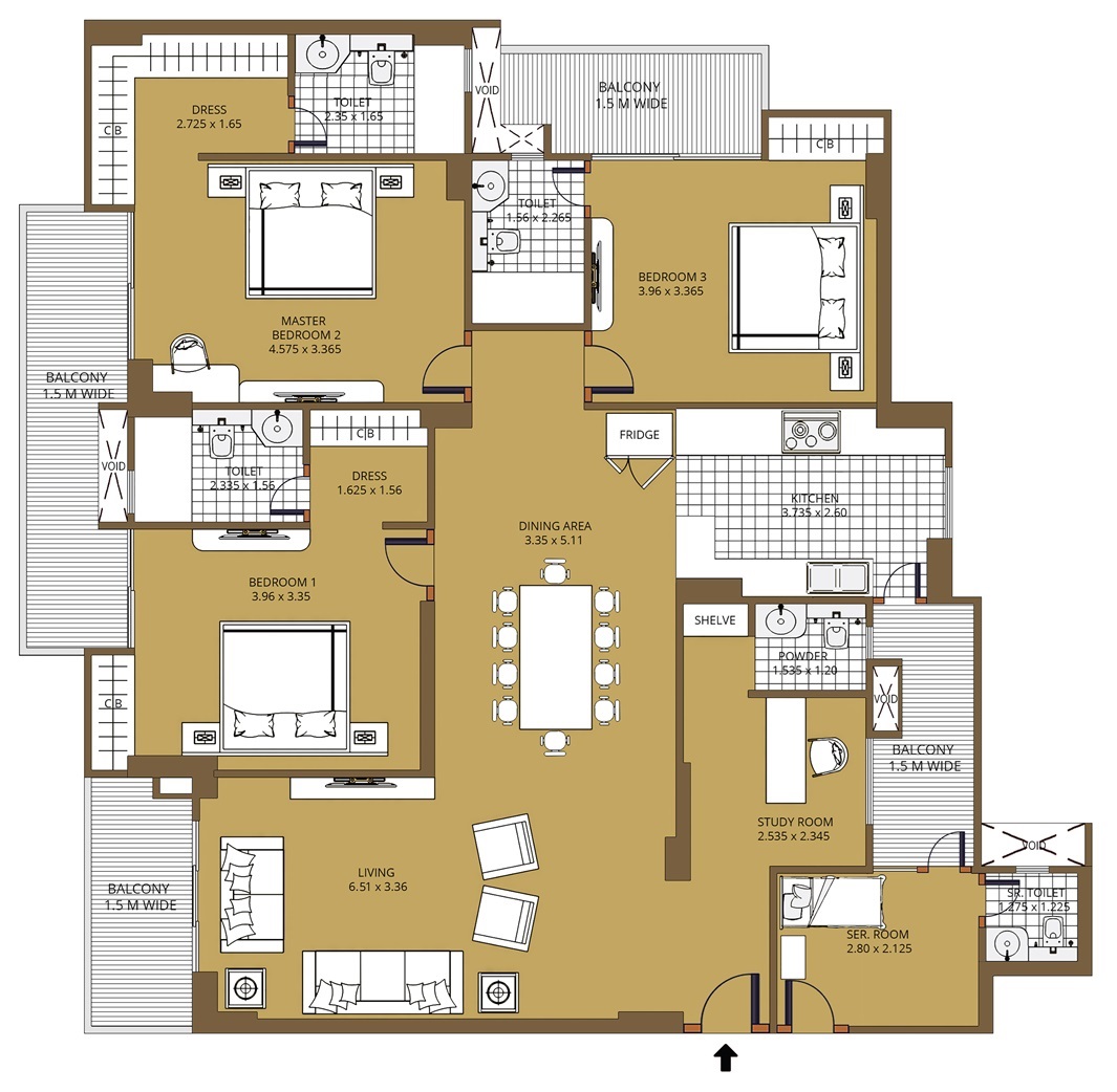 Purvanchal Sunbliss — floor plan 3