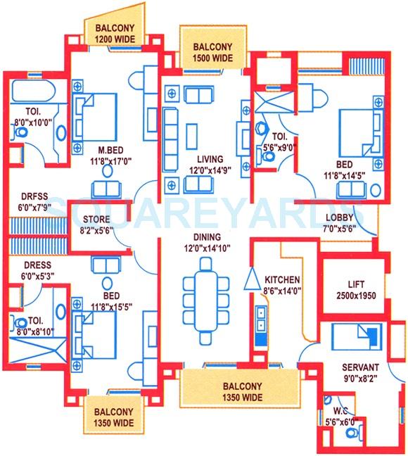 Suncity Heights — floor plan 1