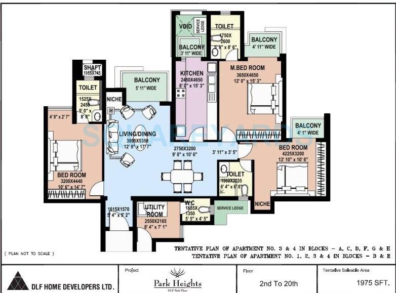 DLF Park Place — floor plan 1