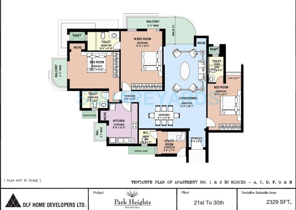 DLF Park Place — floor plan 2
