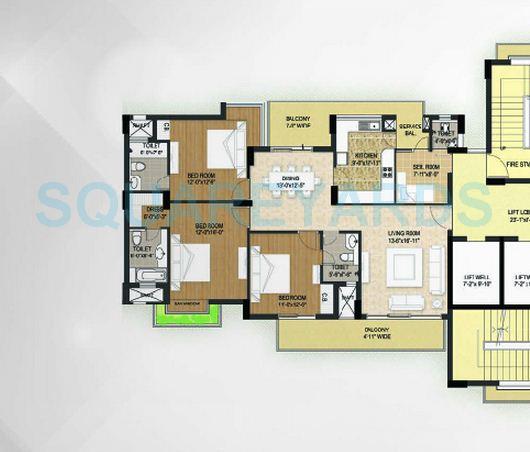 Krrish Shalimar Ibiza Town — floor plan 1