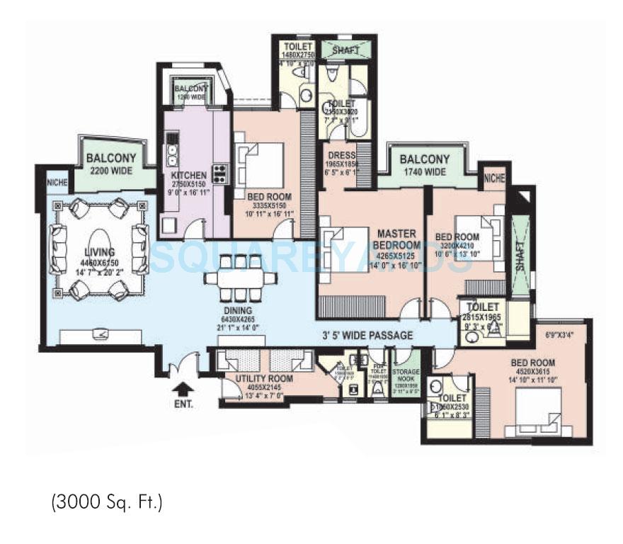 DLF The Belaire — floor plan 2