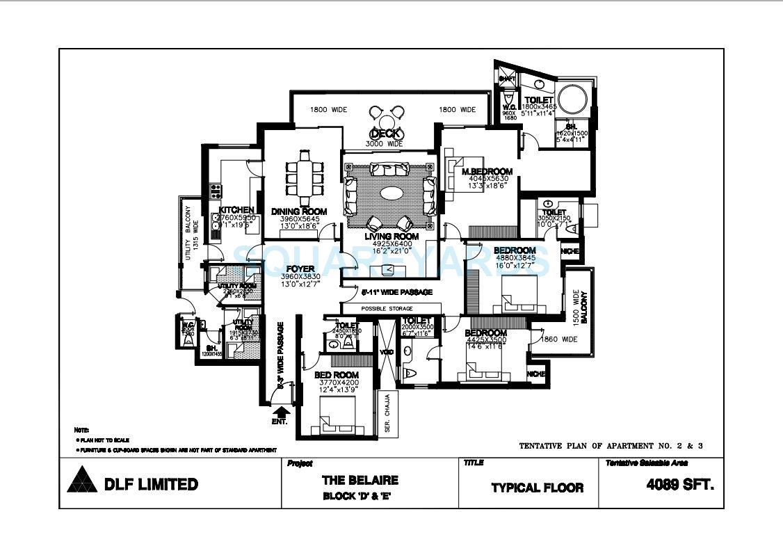 DLF The Belaire — floor plan 6