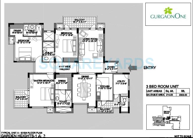 Alphacorp Gurgaon One 22 — floor plan 2