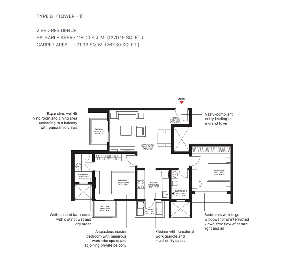 SOBHA Aurum — floor plan 4