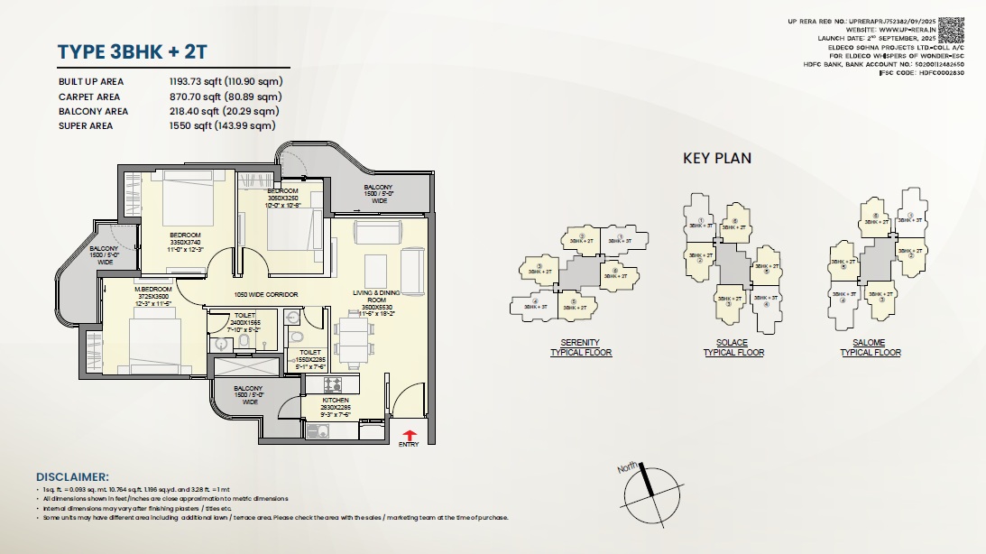 Eldeco Whispers Of Wonder — floor plan 5