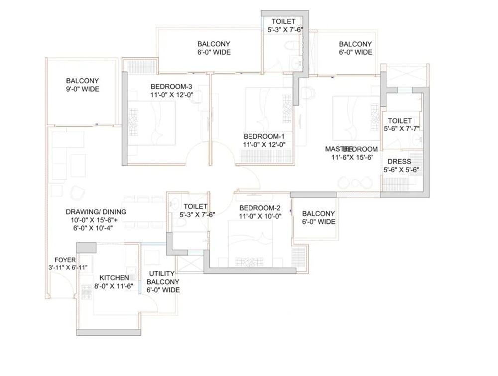 RG Pleiaddes — floor plan 1