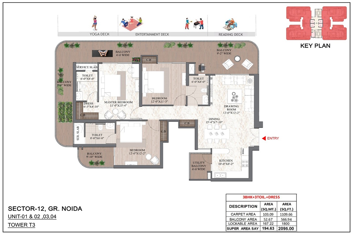 Ashtech Presidential Towers — floor plan 1