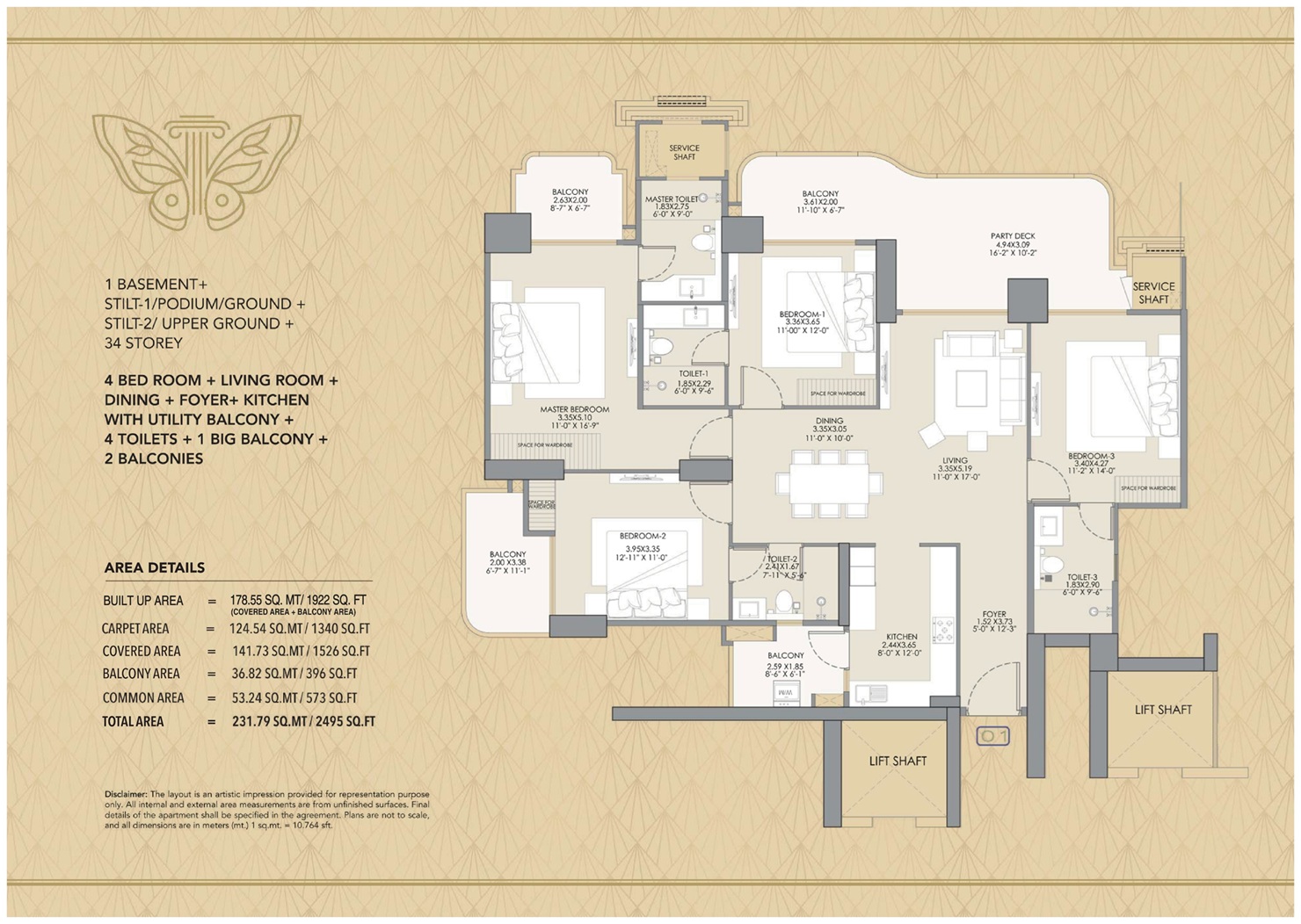 Gaur Chrysalis — floor plan 3