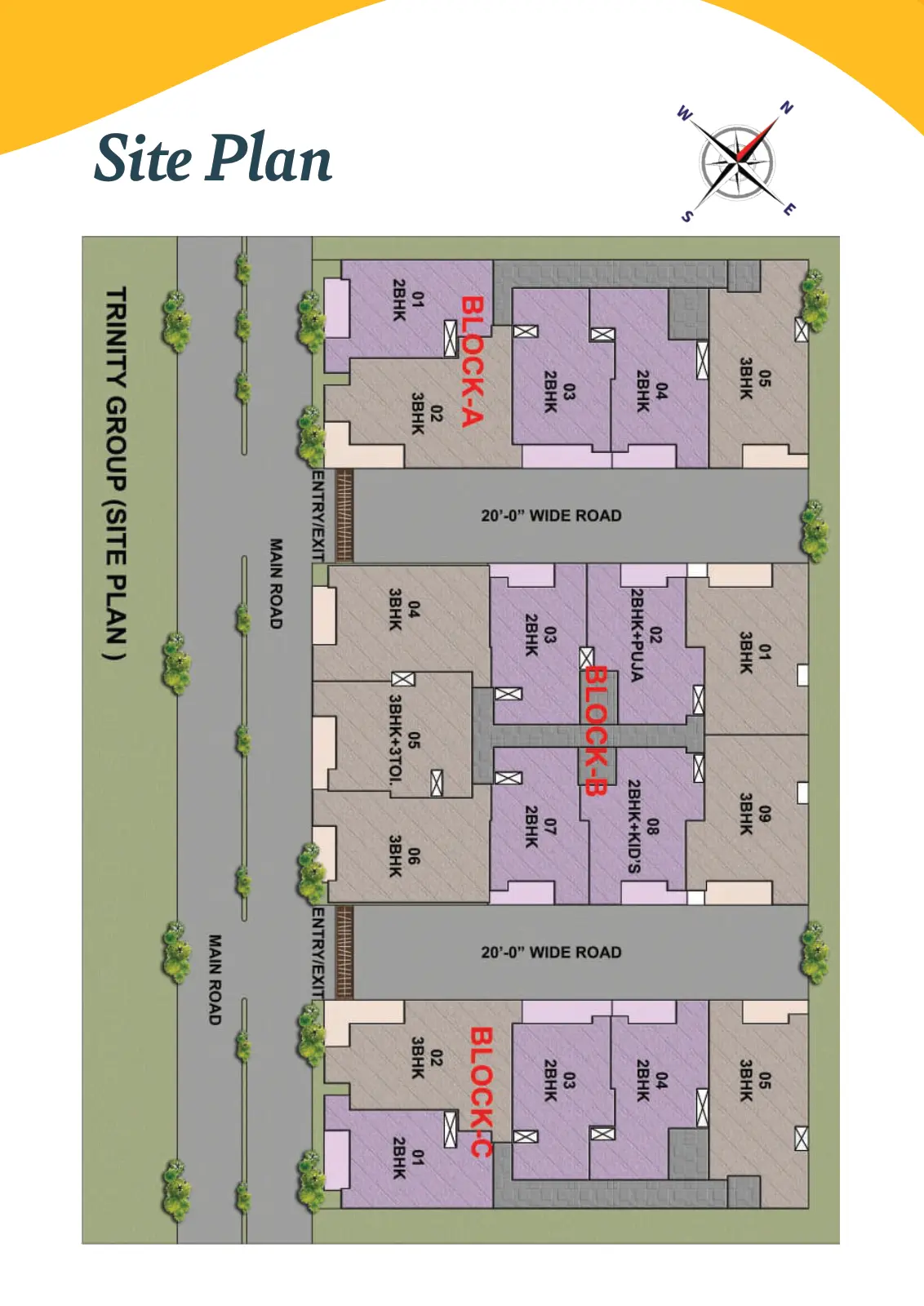 Trinity Trio — site plan 1