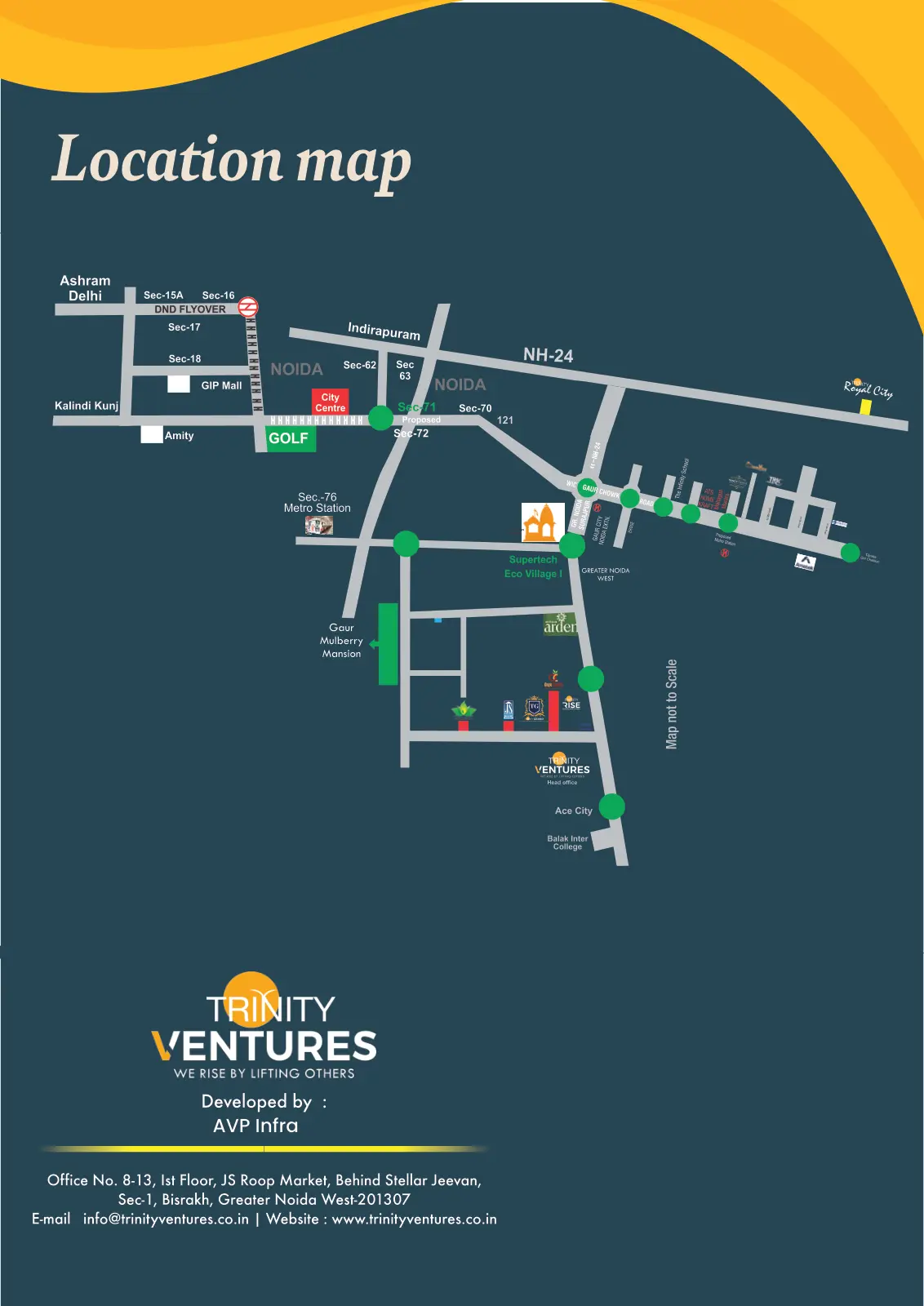 Trinity Trio — location map 1
