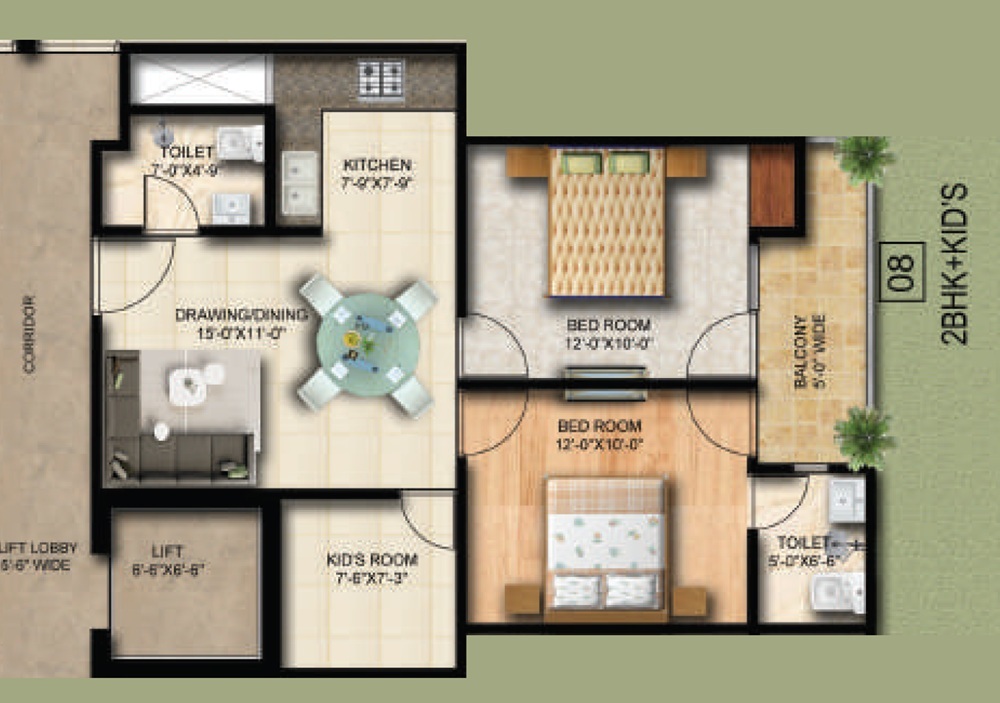 Trinity Trio — floor plan 5