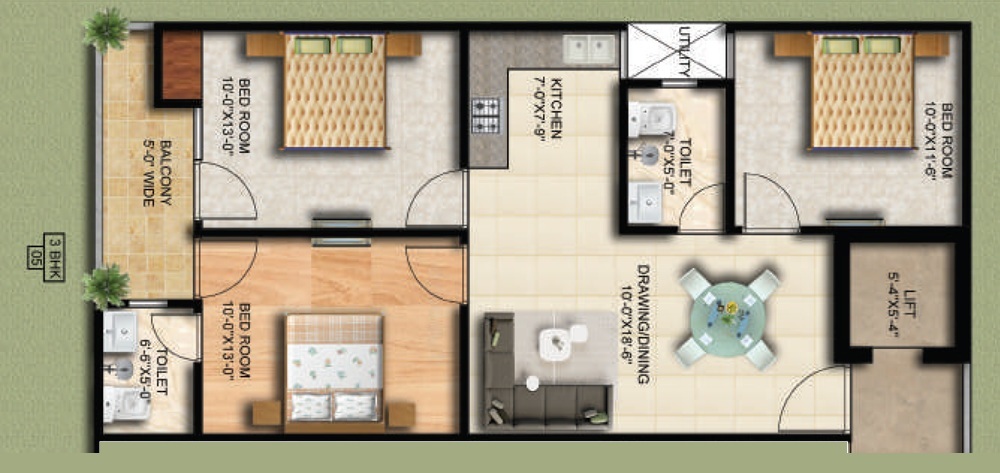 Trinity Trio — floor plan 6