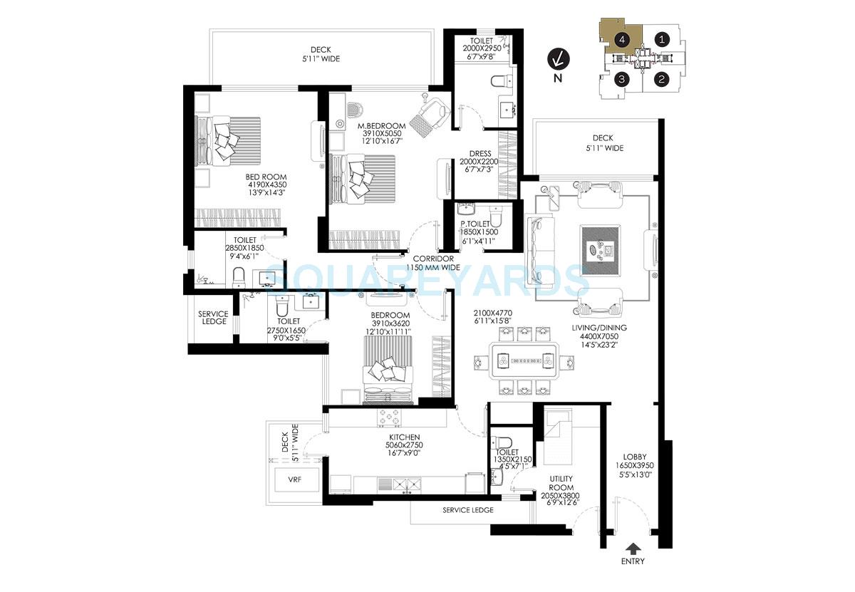 DLF The Crest — floor plan 2