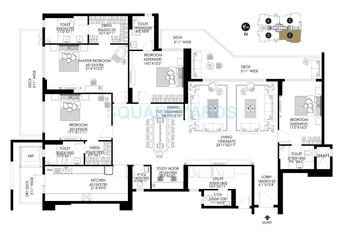 DLF The Crest — floor plan 8